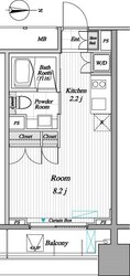 レジディア錦糸町Ⅱの物件間取画像